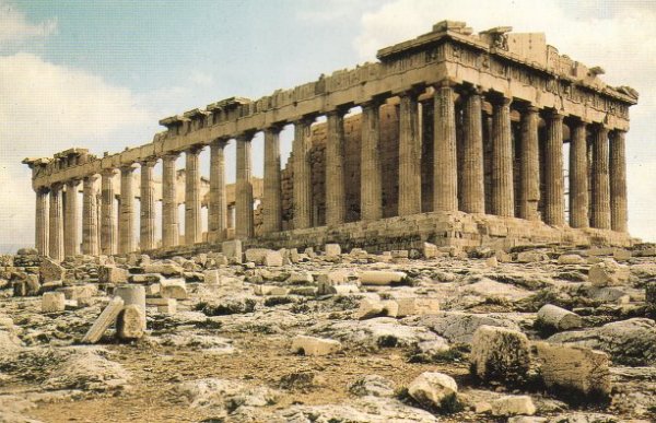 The Parthenon in Athens,
